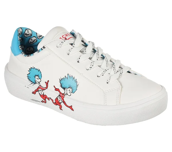 Skechers Dr. Seuss: Goldie 2.0 - Two Things White - Blue 9.0
