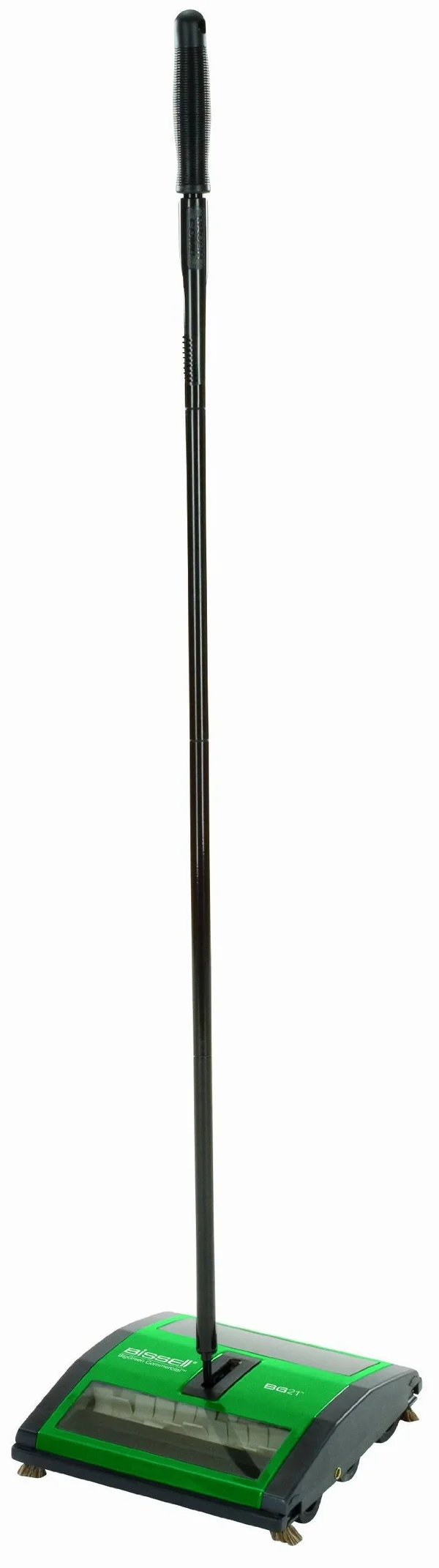 Bissell BigGreen Commercial BG21 Sweeper with 2 Rows of Rubber Rotors, 7-1/2x22 Cleaning Path, Green
