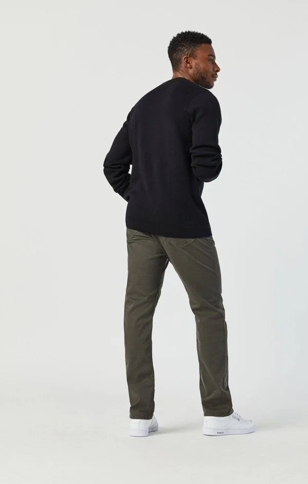 Mavi Men's Matt Relaxed Straight Leg in Green Bedford, Men's Jeans
