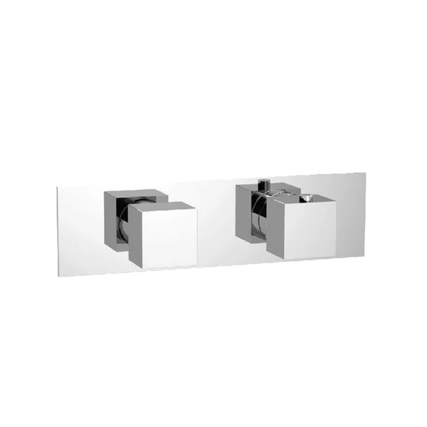 Isenberg 160.2693MB 3/4x22 Horizontal Thermostatic Shower Valve with Volume Control & Trim Matte Black