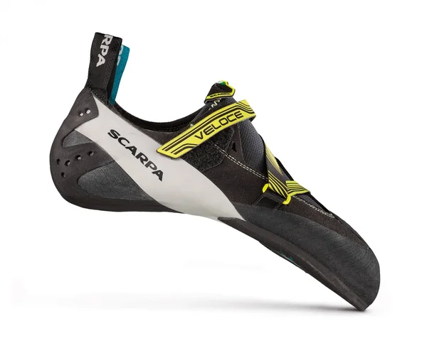 Scarpa Veloce Yellow-Black, Mens Climbing Shoes, Size US 7 2/3 - Color Black - Yellow