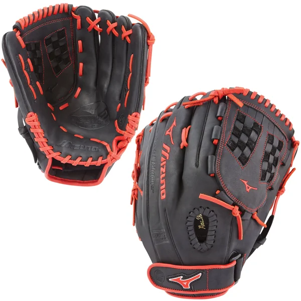 Mizuno MVP Prime SE 12.5x22 Fastpitch Softball Glove: Gmvp1250psef6 Black - Red