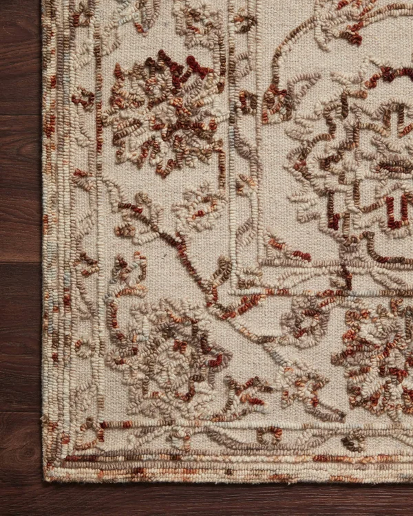 Loloi II Halle HAE-03 Taupe Rust Rug - 3 ft 6 in x 5 ft 6 in