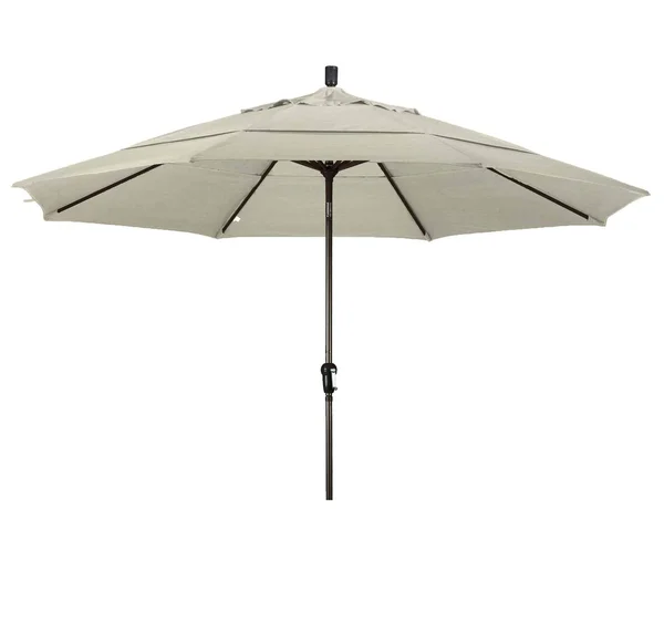 California Umbrella 11 ft. Aluminum Auto Tilt Patio Umbrella - Black