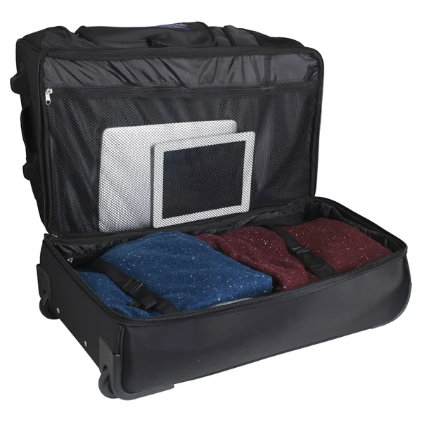 NCAA North Carolina Tar Heels Rolling Drop-Bottom Duffel Bag - 27-inches