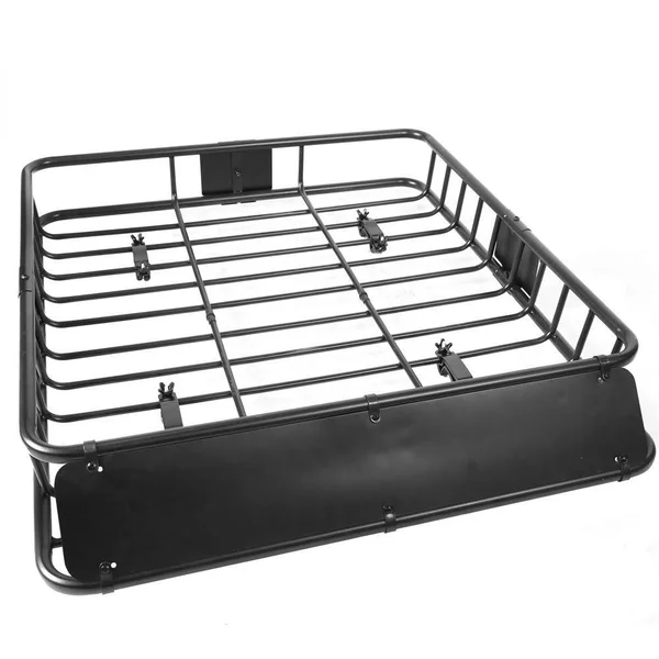 Jeremywell Universal 42x22 x 37x22 x 4x22 Roof Rack Car Top Cargo Basket Carrier 150 lb Capacity