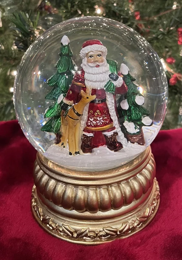 Nordic Santa Snow Globe
