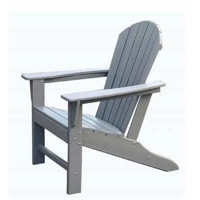 Makowski Plastic Adirondack Chair Breakwater Bay Color: Light Gray
