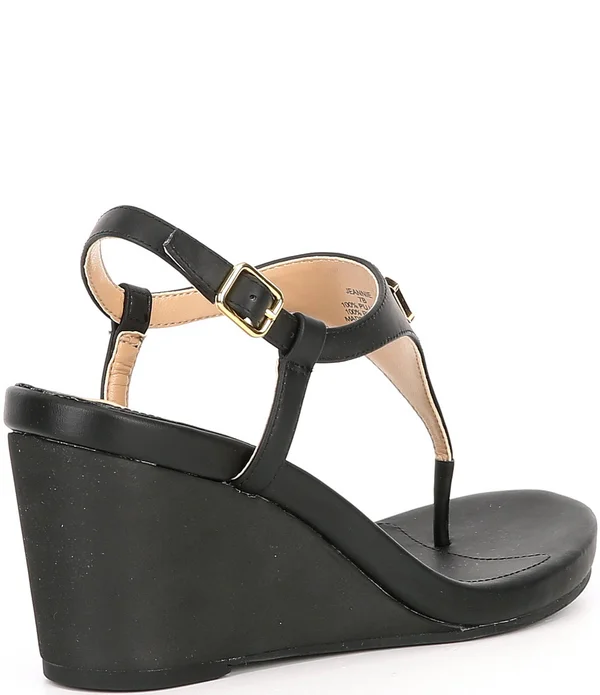Lauren Ralph Lauren Jeannie Wedge Sandals - Black