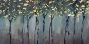 Somber Forest Framed Print - Multi