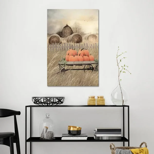 iCanvas Pumpkin Harvest Art by Lori Deiter Canvas Art Wall Decor ( Seasons > Autumn > Pumpkins art)