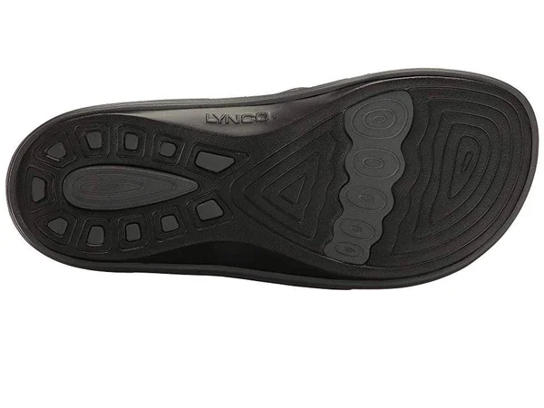 Aetrex Men's Lynco Slide Sandals - Charcoal