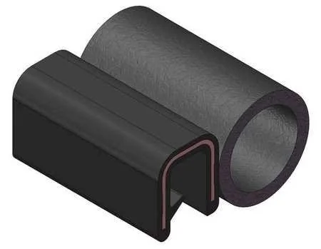 Trim Lok Inc 6100B3X1/16A-100 Trim Seal - Alum Clip, 0.23 in W, 100 ft