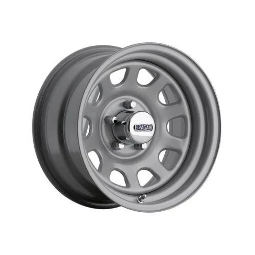Cragar : Wheel - D WINDOW, Steel, Silver, 17 inch x 9 in., 5 x 4.5 inch Bolt Circle, 5 inch Wheels