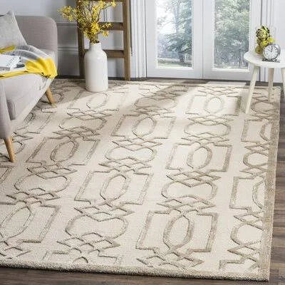 Zandbergen Hand-Tufted Wool Sand/Brown Area Rug Mercer41 Rug Size: Rectangle 2&6x22 x 4&