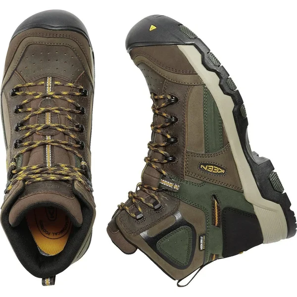 Men's Keen Utility Davenport Mid Al Waterproof Work Boots