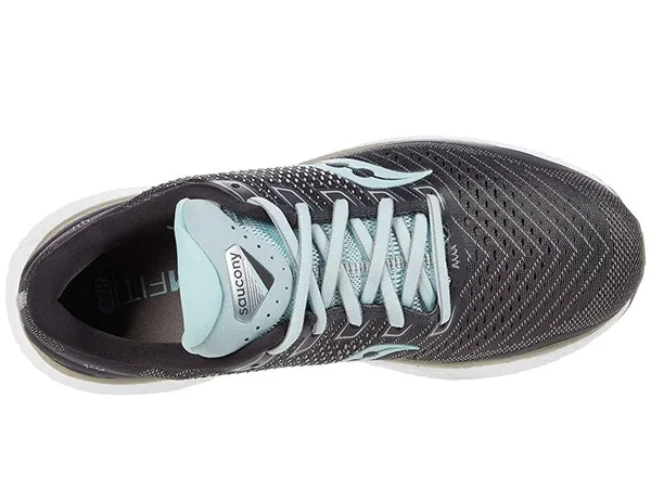 Saucony Women's Triumph 18 - 7 - Charcoal, Sky