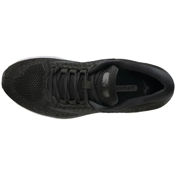Men's Mizuno Rider Waveknit 3 Running Shoe - Size: 9 2E, Black