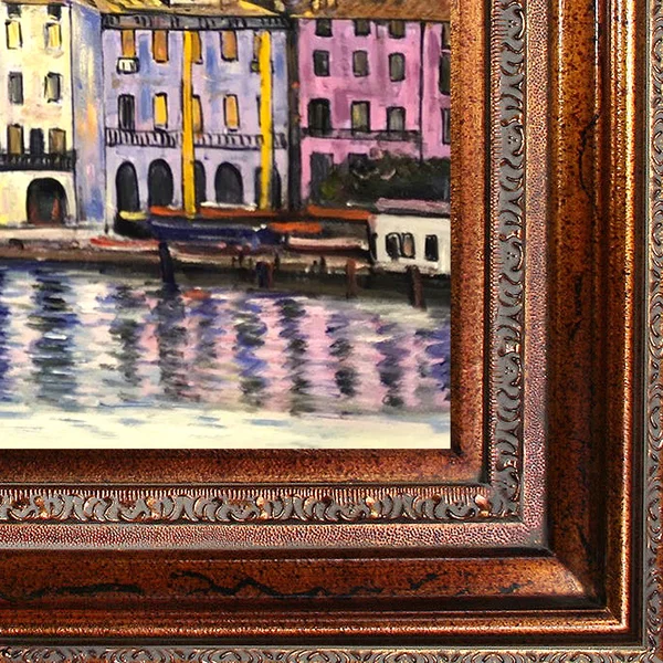 La Pastiche Gustav Klimt 'Malcesine on Lake Garda' Framed Art