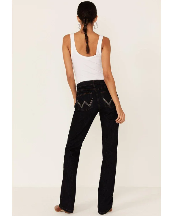 Wrangler Women's Dark Dynasty Ultimate Riding Q-Baby Jeans