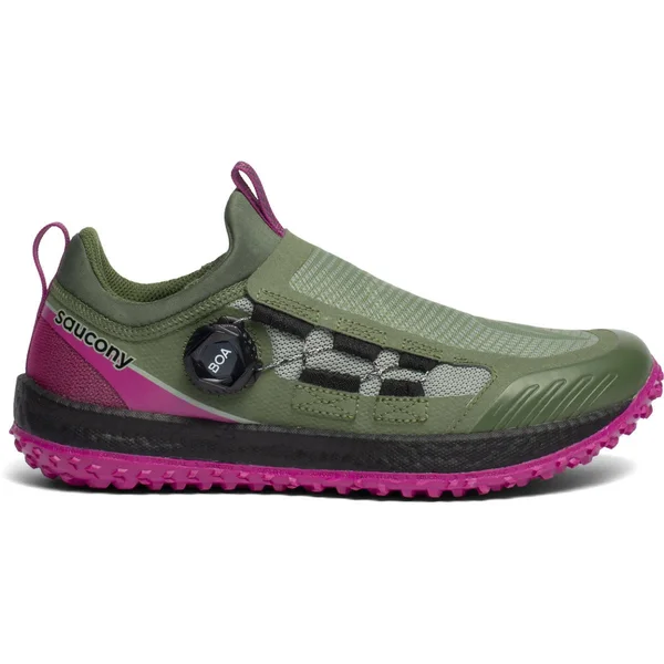 Saucony Switchback 2 Women's Running Shoes Size 11 in Pine/Fuchsia
