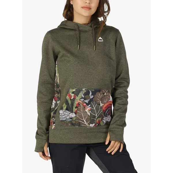 Burton Women's Oak Pullover Hoodie Rose Brown Heather, Small