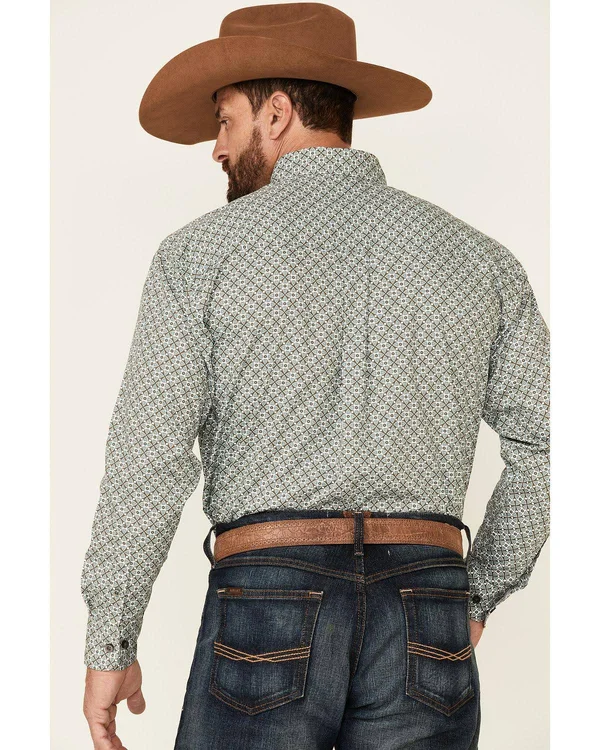 Wrangler Men's George Strait Long Sleeve Button Woven Shirt