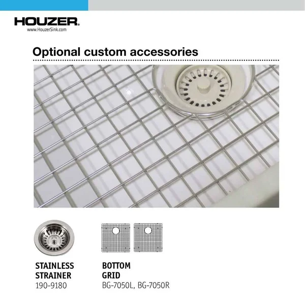 Platus Fireclay 32x22 x 18x22 Apron Double Basin Kitchen Sink Houzer Finish: Biscuit