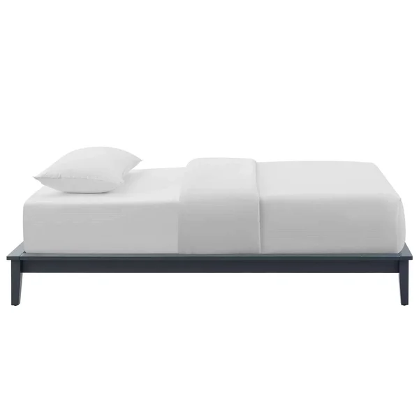 Modway Lodge King Wood Platform Bed Frame - White