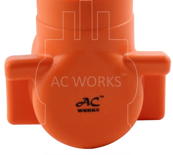 AC Works [wdl630650] L6-30P 30Amp 250V Lockign Plug to 6-50 Welder Connector, White
