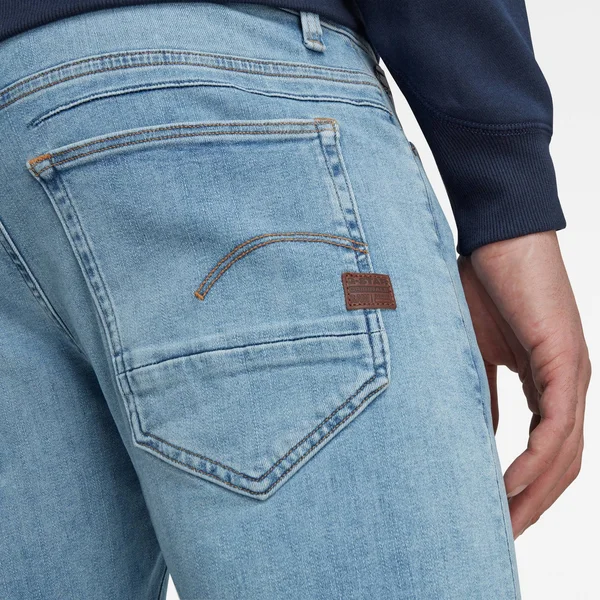 G-Star Raw D-Staq Light Indigo Aged Slim Leg Jean