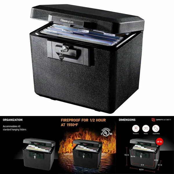 Sentry Fire Safe Security File Gray 1170
