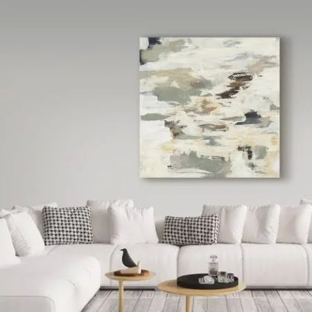 Trademark Fine Art 'Steps on Stones I' Canvas Art by Silvia Vassileva, White