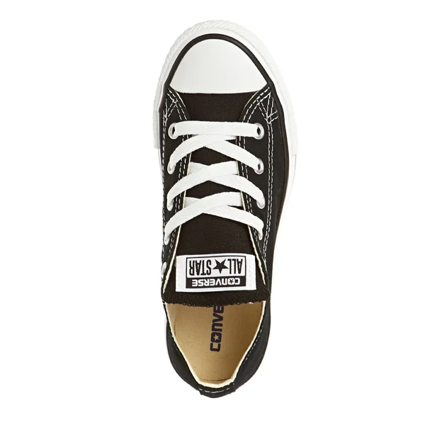Converse Chuck Taylor All Star Ox Black Textile Junior Trainers