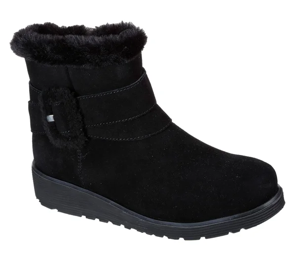 Skechers Keepsakes Wedge - Cozy Wraps Black - Size 5.5