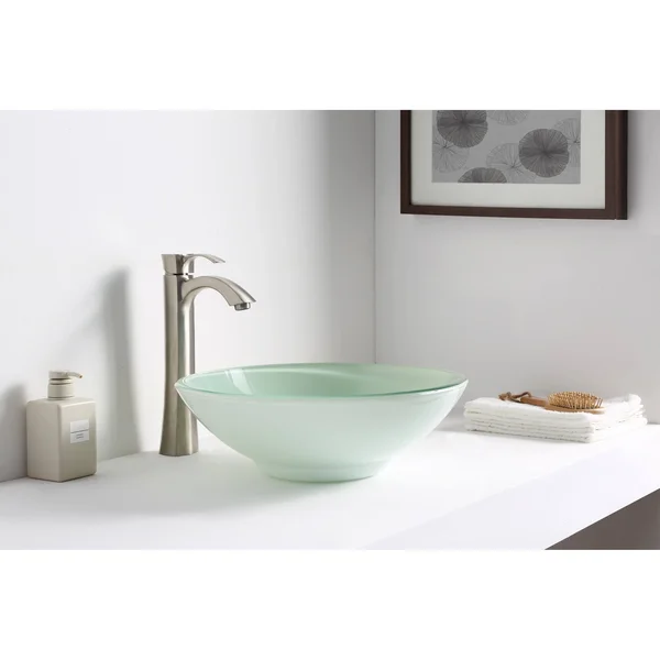 Anzzi LS-AZ083 Sonata Series Deco-Glass Vessel Sink in Lustrous Light Green