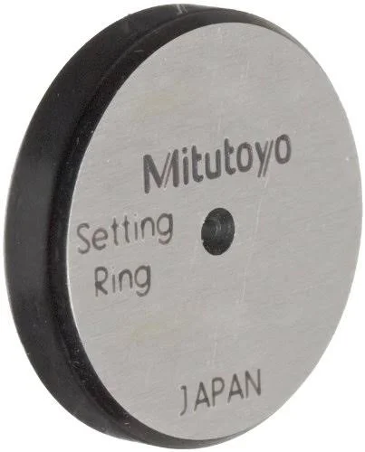 Mitutoyo 177-220 Setting Ring, 1mm size, 4mm Width, 20mm Outside Diameter, +/-1.5Micrometer Accuracy