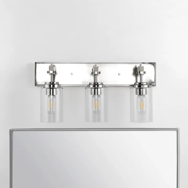Safavieh Warley Wall Sconce-Nickel/Clear