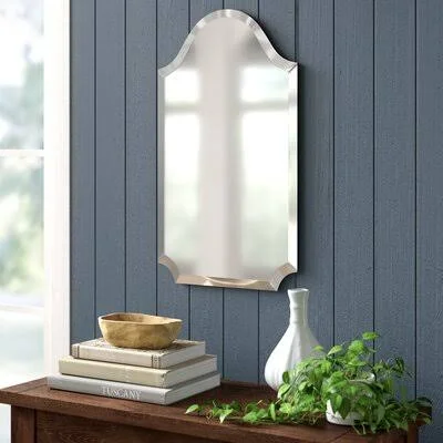 Dariel Tall Arched Scalloped Wall Mirror