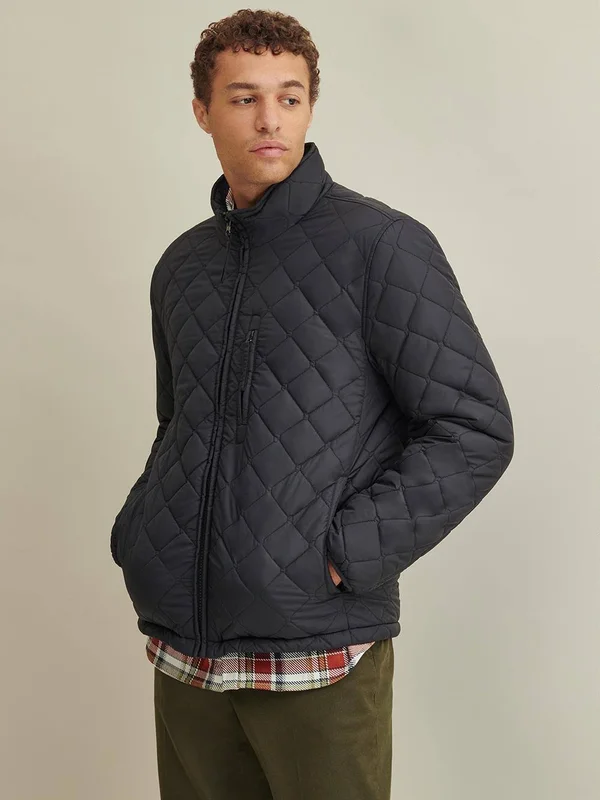 Marc New York Men's Fillmore Quilted Sherpa Fleece-Lined Jacket - Black