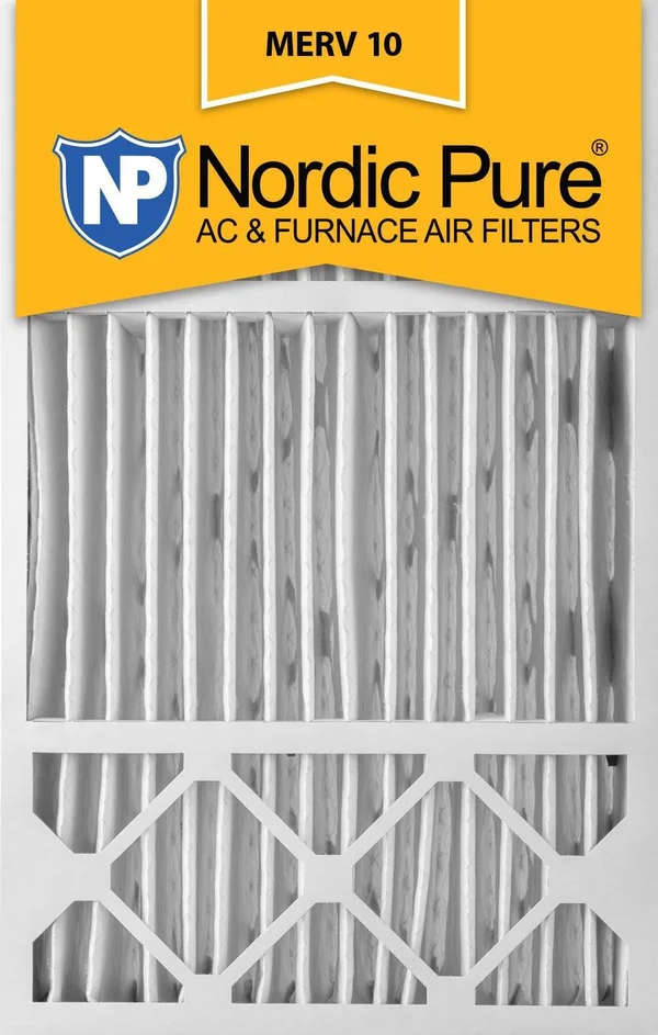 Nordic Pure 16x25x5 Honeywell Replacement MERV 10 Air Filters Qty 2