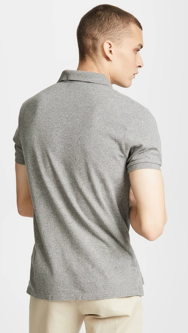 Polo Ralph Lauren Men's Custom Slim Fit Mesh Polo - Canterbury Heather