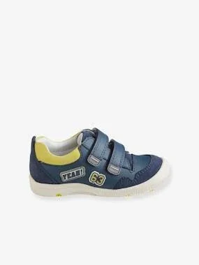 Touch-fastening Derby Shoes for Boys - Designed for Autonomy Dark Blue