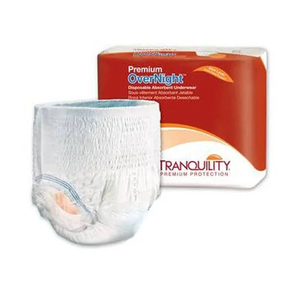 Tranquility Premium Overnight Underwear, LG 44-54 Inch-Case of 64
