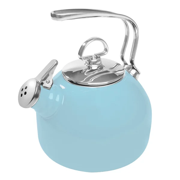Chantal Tea Kettle Classic Harmonica Whistling Teakettle, 1.8 Quart, Glacier Blue
