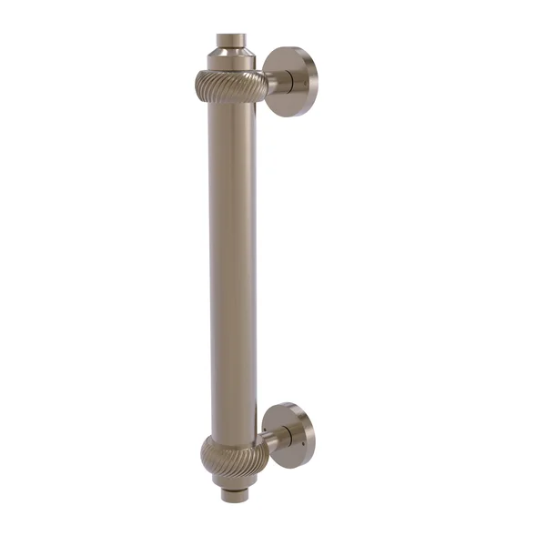 Allied Brass 403T 8 inch Twisted Accents Door Pull Antique Pewter