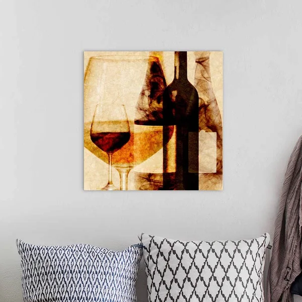 Smokey Wine I, Canvas Wall Art, 20x20, Great Big Canvas