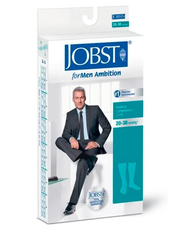 Jobst forMen Ambition 20-30 mmHg Knee High Size 6, Long, Brown