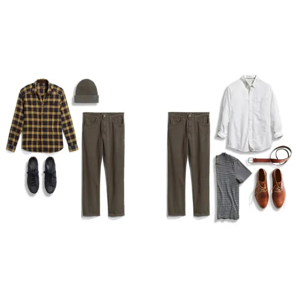 Mavi Men's Matt Relaxed Straight Leg in Green Bedford, Men's Jeans