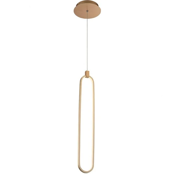 dweLED Charmed LED Pendant Light - Color:, Gold - PD-54901-T24-SG, 2.76 x 1.26 x 1.1 in